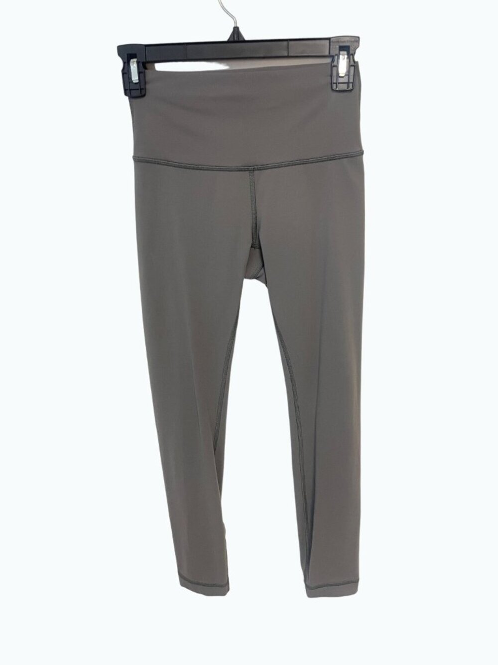Lululemon Wunder Under Mid Rise Crop Leggings Gray size 4
